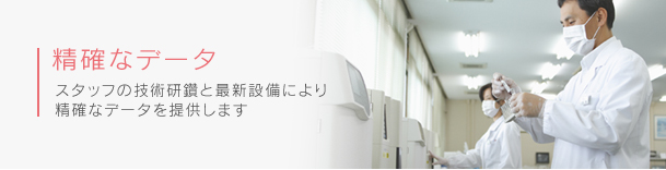 精確なデータ