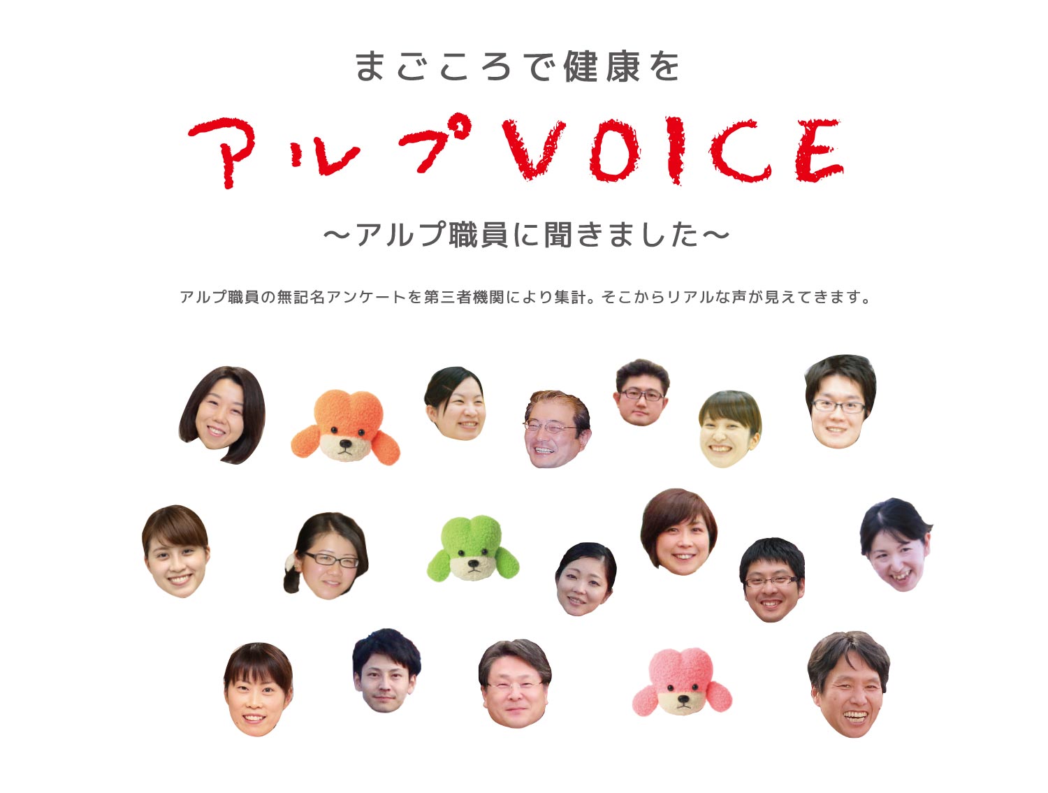 アルプVOICE アルプ職員415人に聞きました。