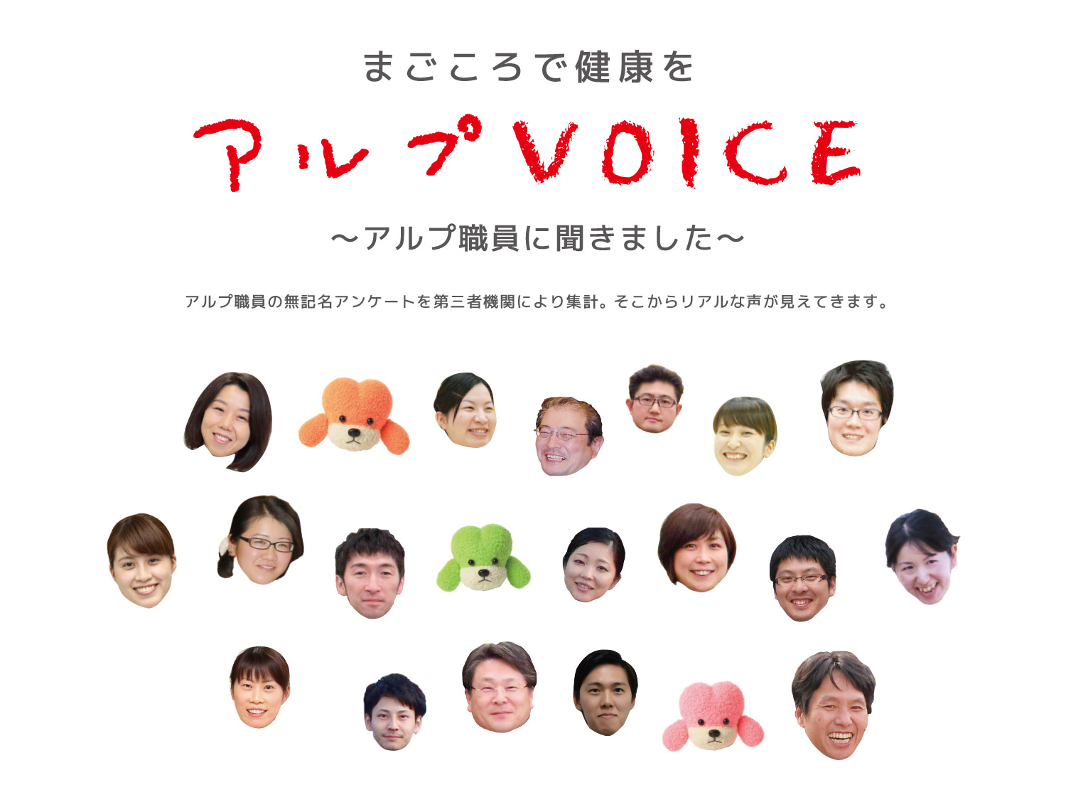 アルプVOICE アルプ職員415人に聞きました。